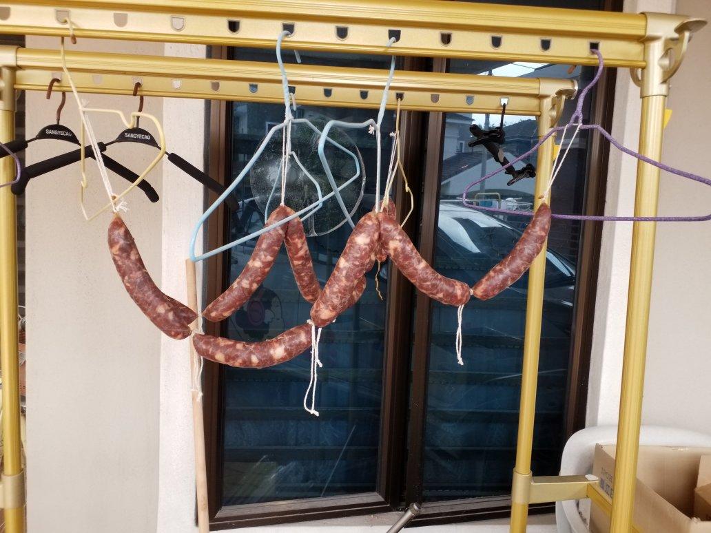 自制腊肠，灌香肠，苏式香肠