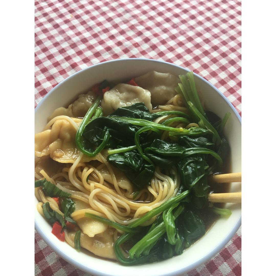 小白菜丸子汤