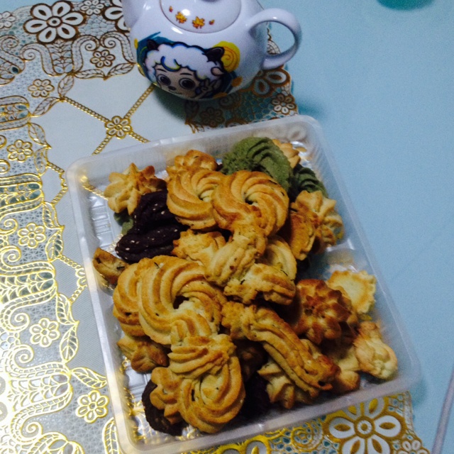 多种口味曲奇（香草、巧克力、抹茶）