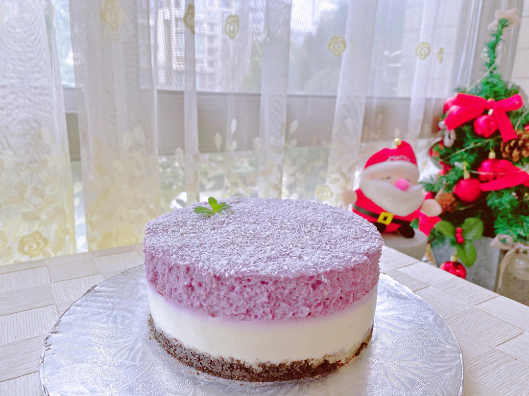 超好吃紫薯甜品❗️紫薯酸奶慕斯