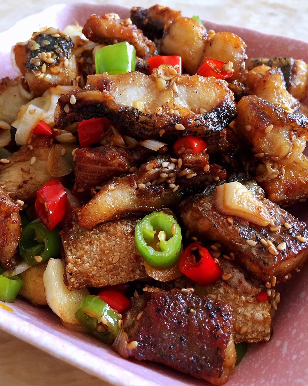 昊天妈咪的小厨房做的香辣鱼块