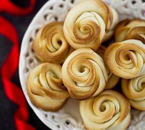 玫瑰花形的黄油饼干 shortbread的做法 步骤8