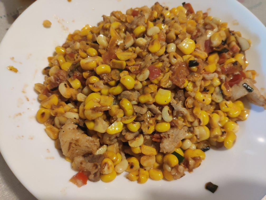 玉米炒肉末【超级下饭的快手家常菜】