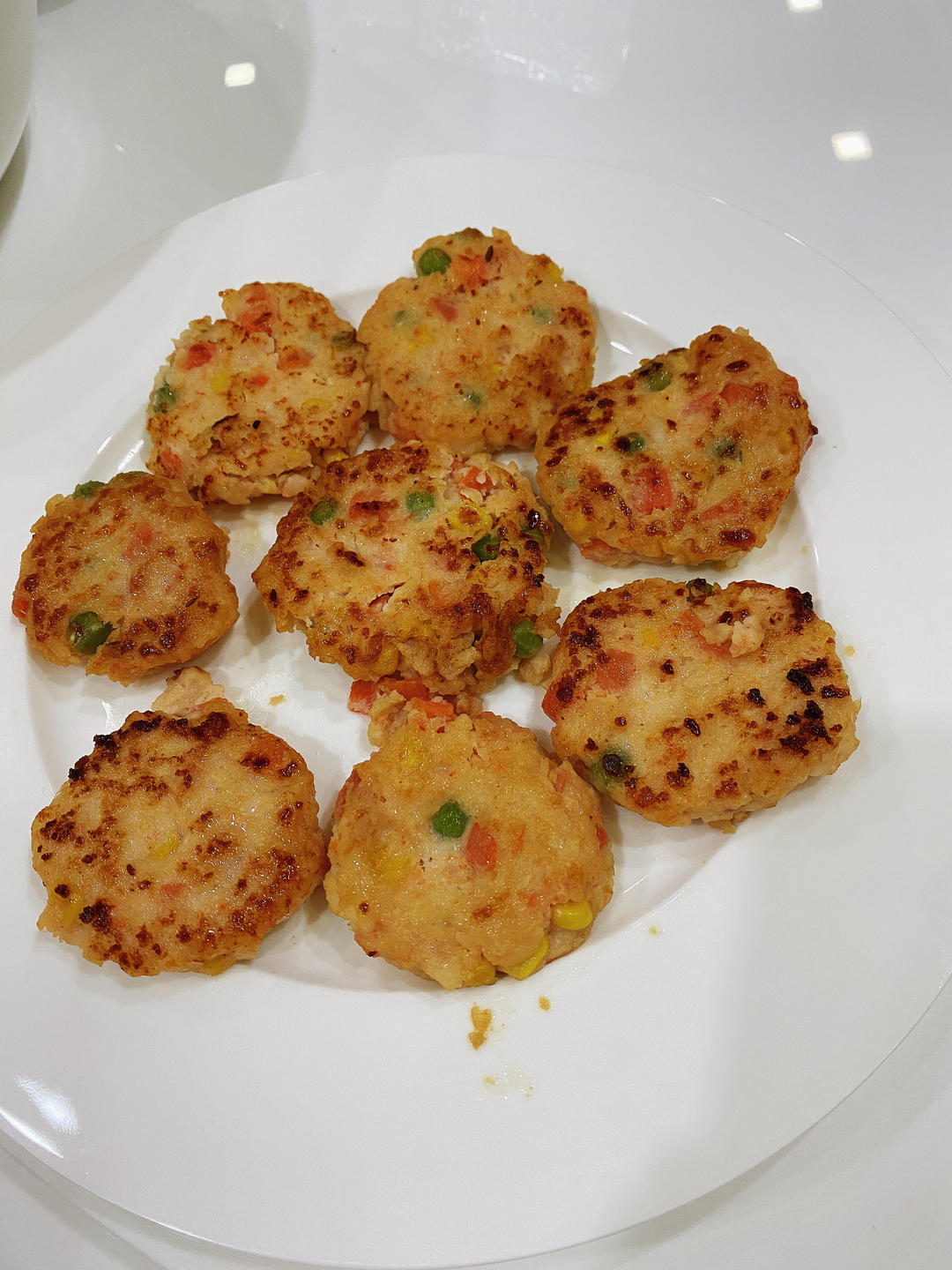 孩子超爱吃的时蔬鲜虾饼，补钙长高高‼️