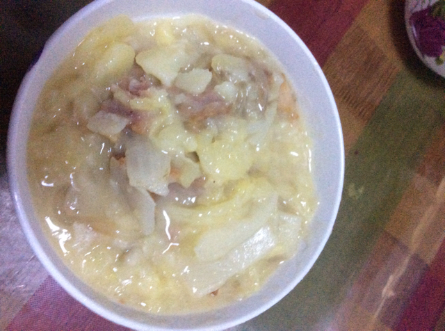 白菜炖土豆
