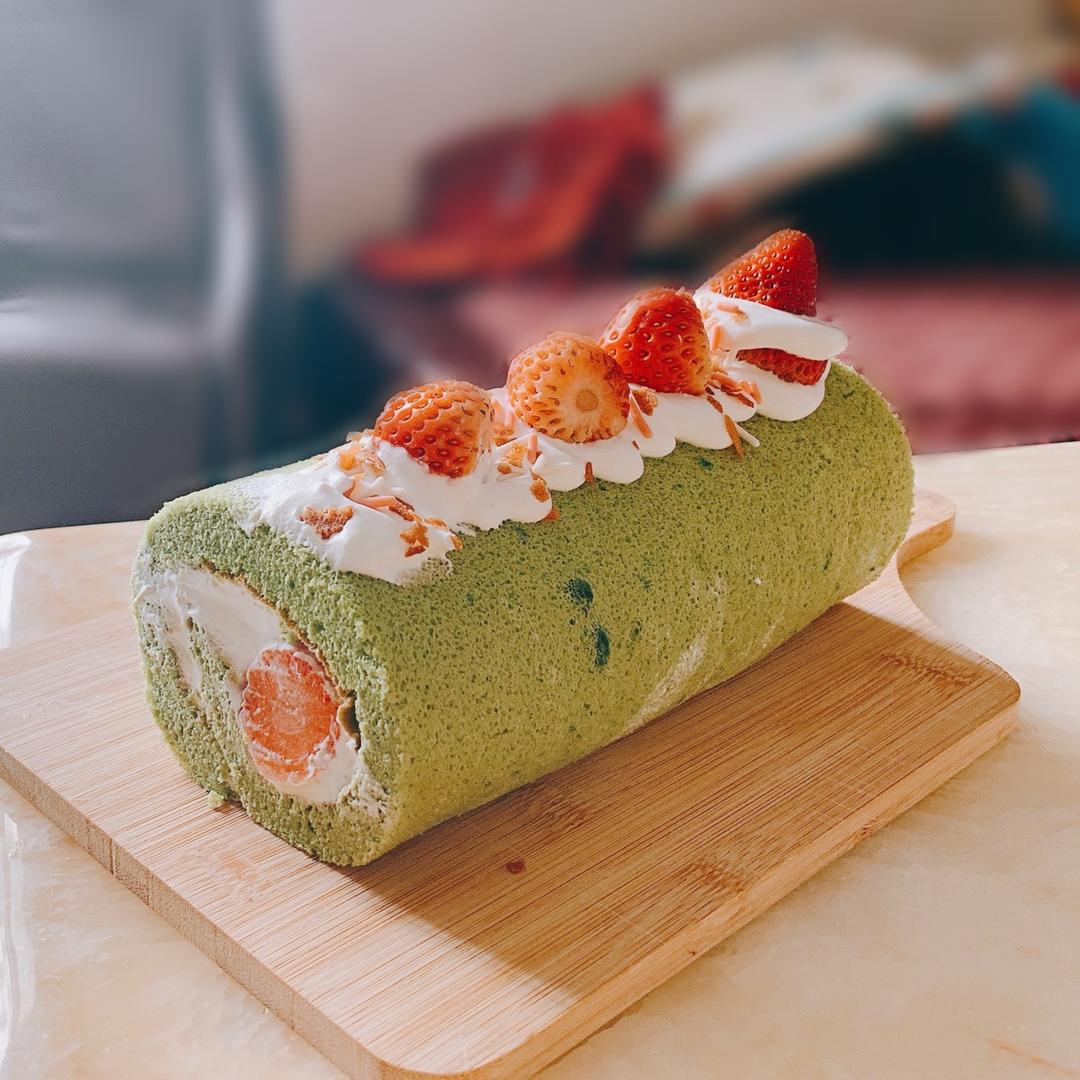 烫面抹茶蛋糕卷（卷不易裂）