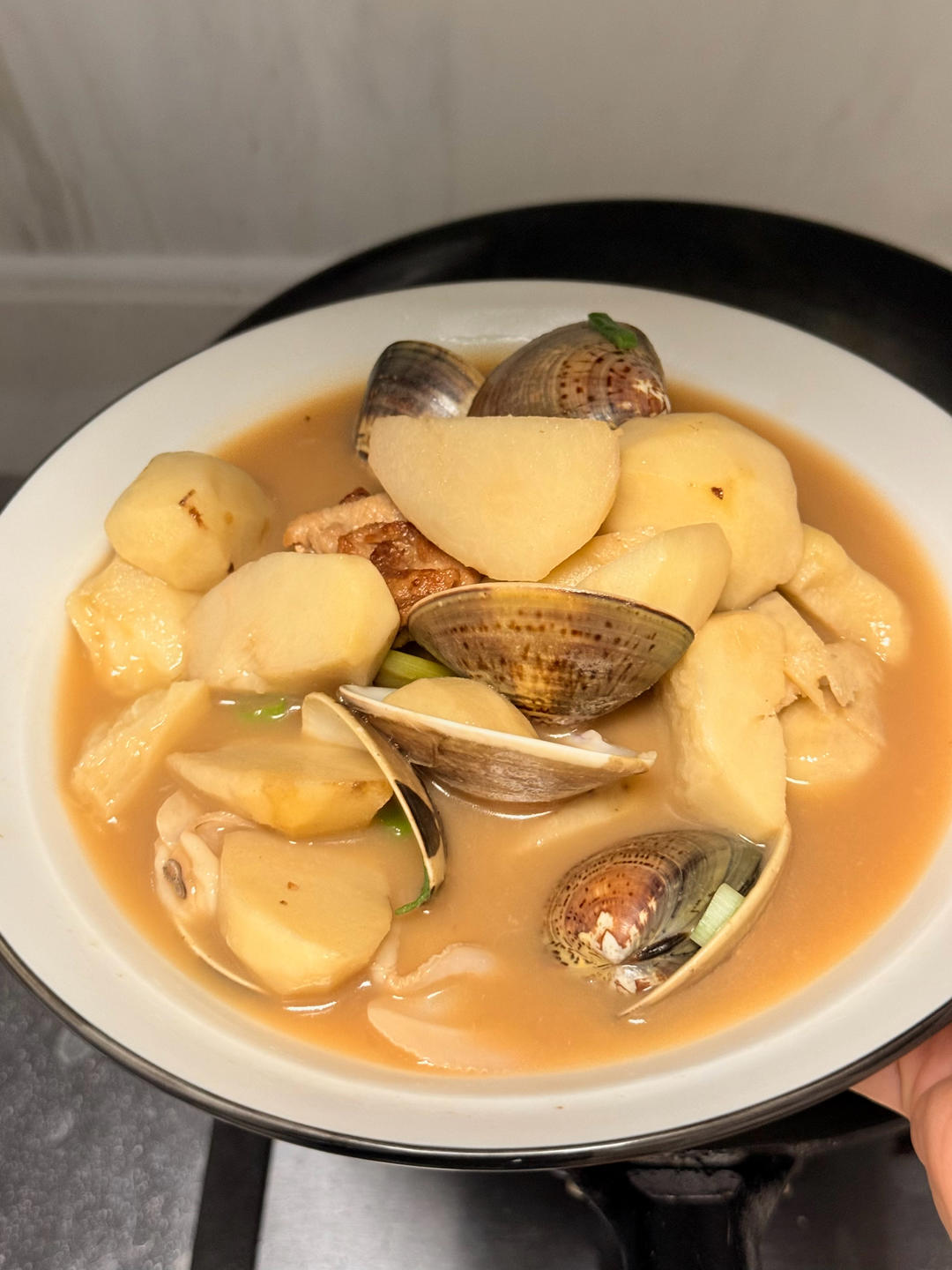 胶东菜：芋头炖蛤蜊（花甲、文蛤）