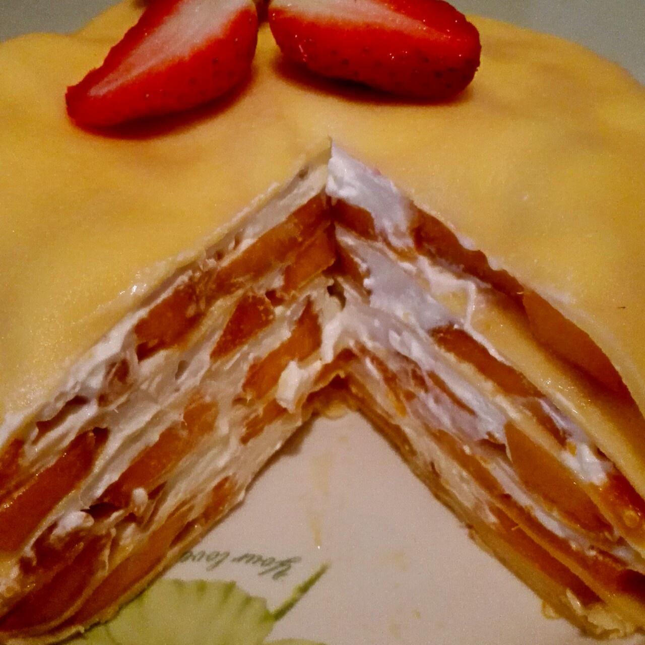 芒果千层蛋糕，100%成功告别煎皮无能