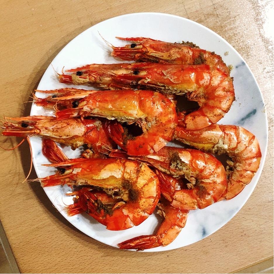 孜然烤虾（烤箱版）