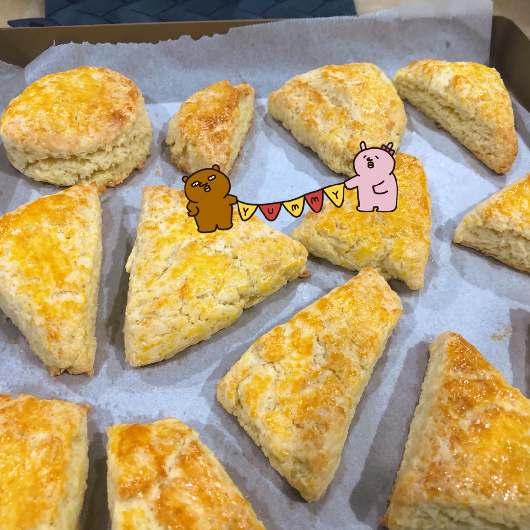 完美裂纹～百分百成功的超好吃奶香司康（禁止搬运）