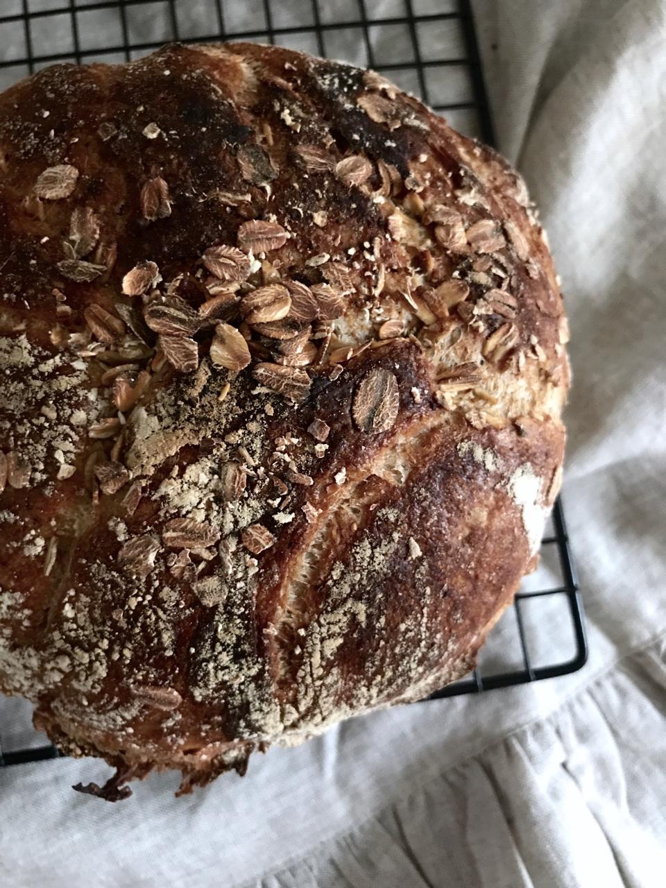 欧包/乡村面包-无油不用揉 No Knead Bread