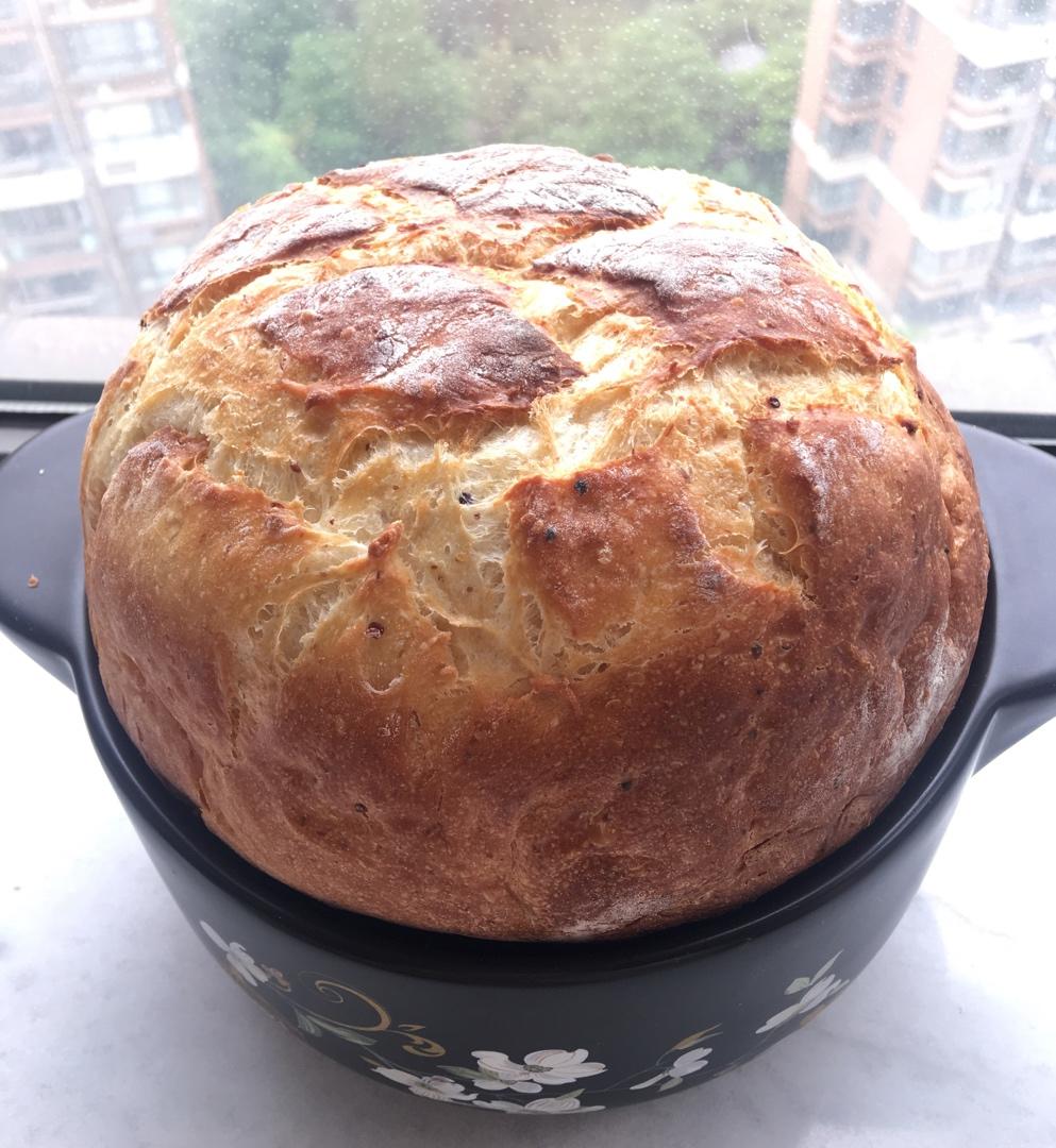 无糖低油/无油全麦欧包：简单易做