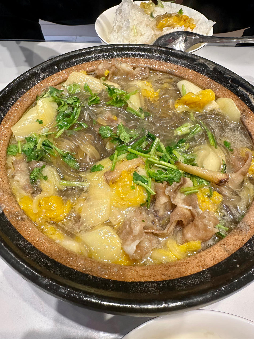 羊肉白菜粉丝煲