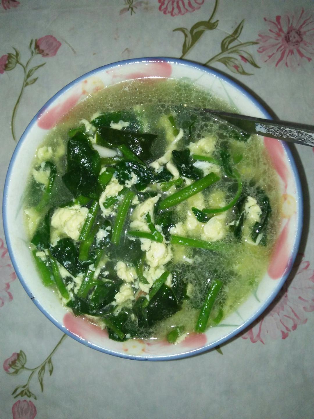 木耳菜鸡蛋汤