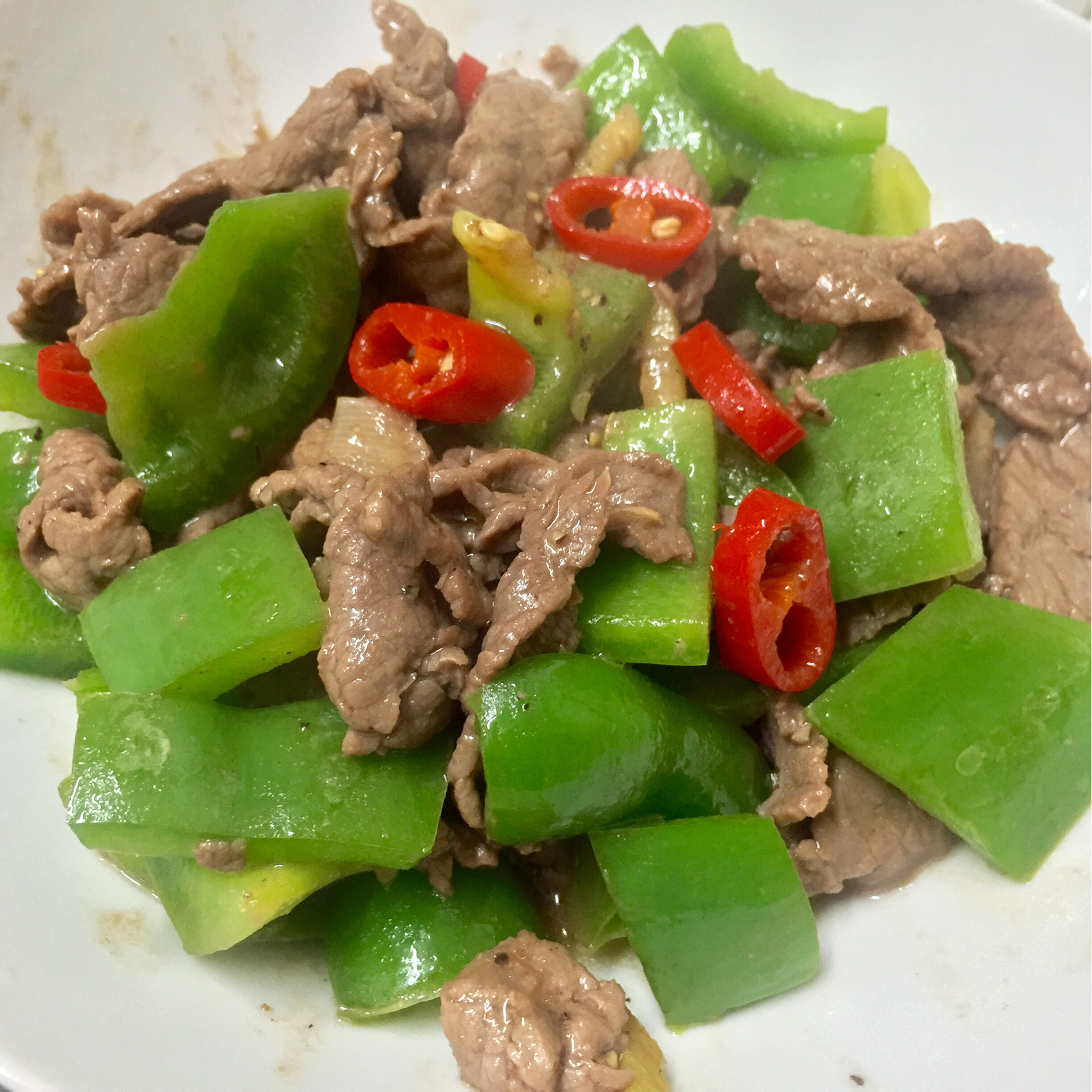 青椒炒牛肉