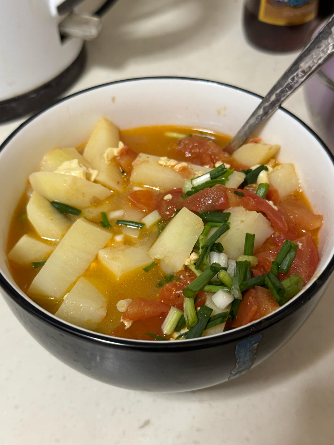 西红柿土豆汤（可口零失败）