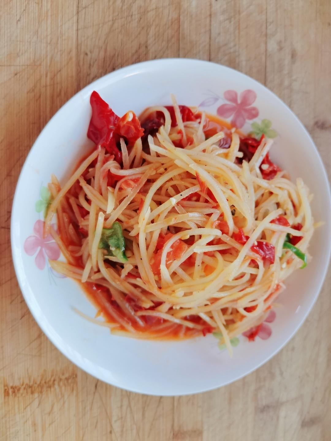爆炒土豆丝