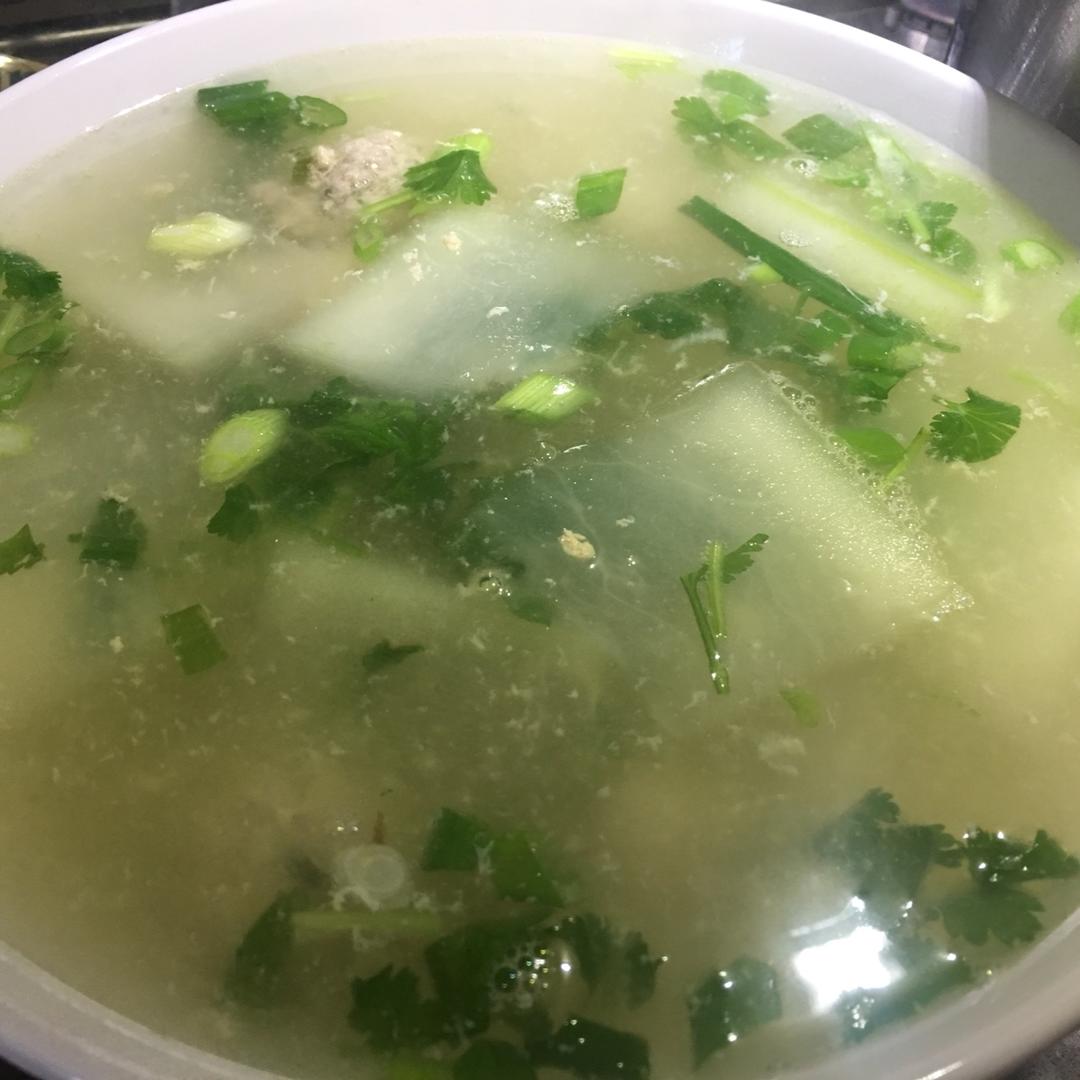 冬瓜汆丸子汤