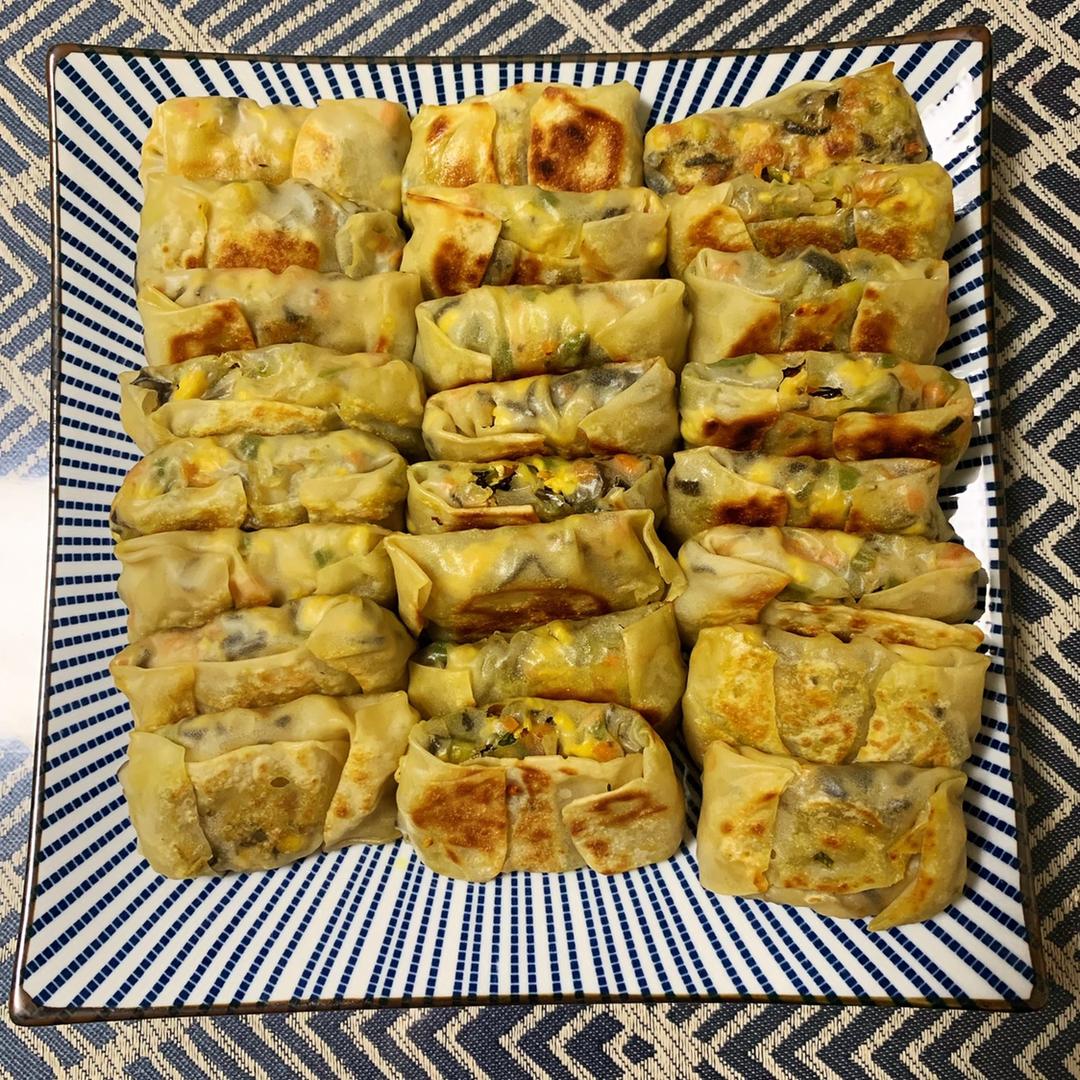皮薄馅多的韭菜盒子