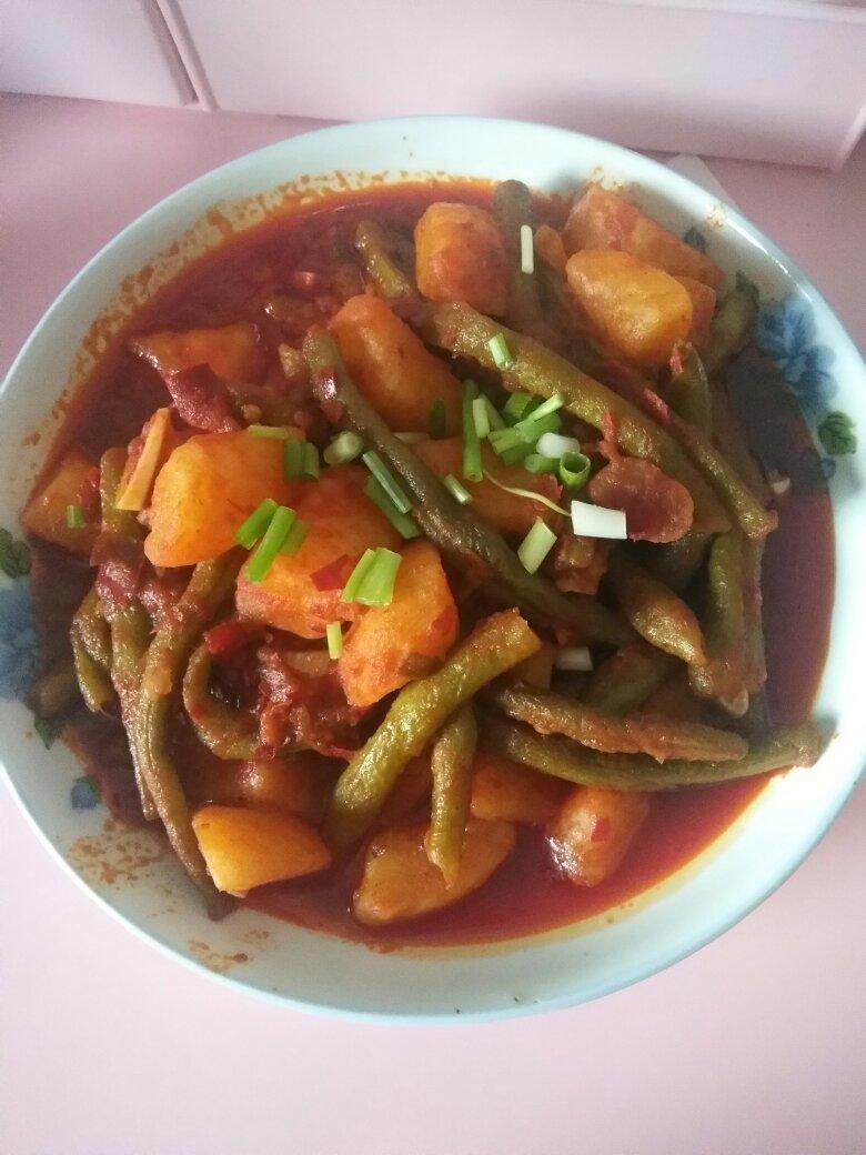 土豆炖豆角