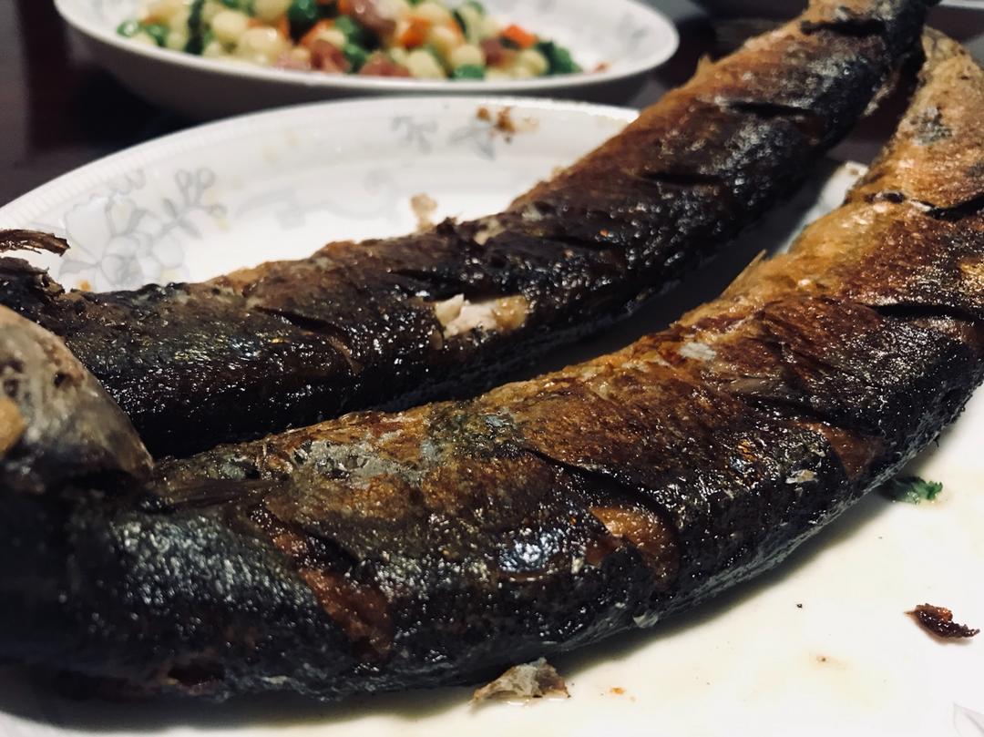 盐煎秋刀鱼