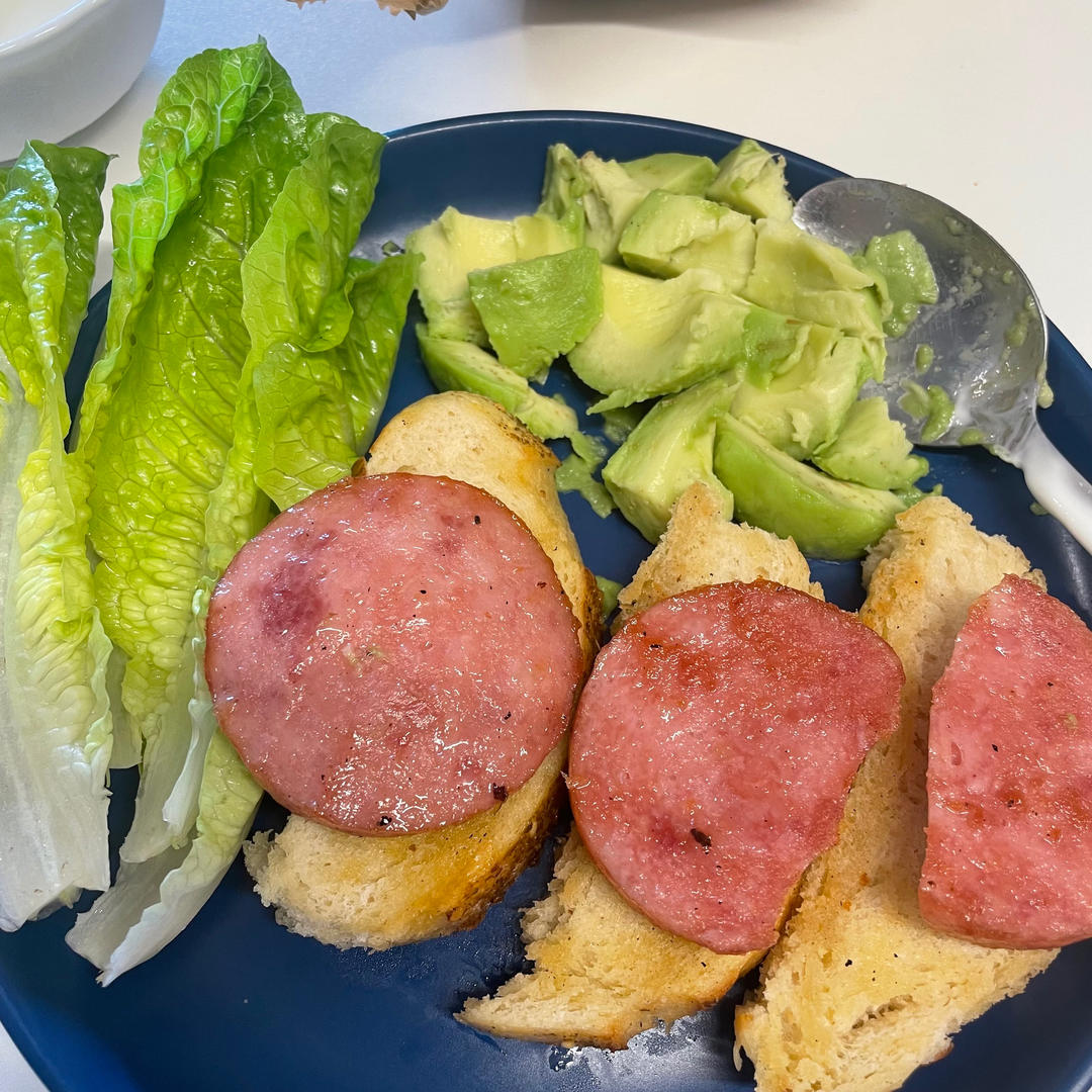 香葱火腿肉松面包