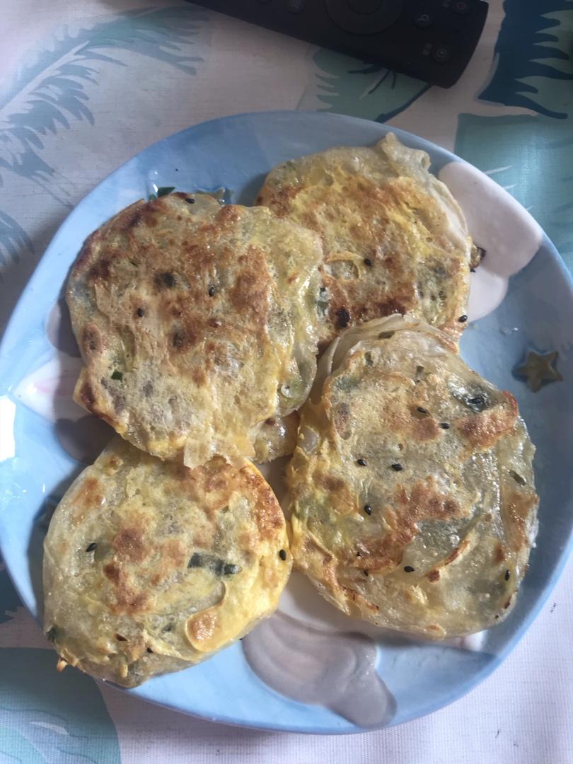 饺子皮葱油饼