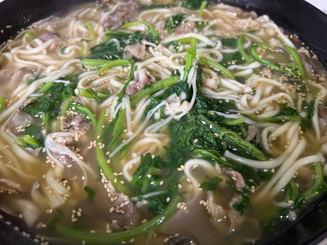 韩式牛肉火锅面