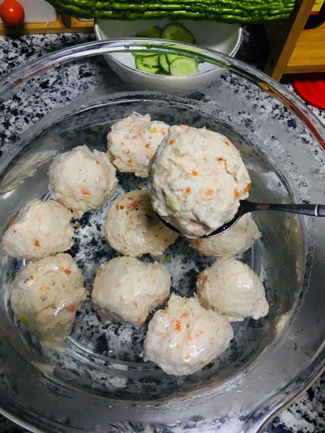 高蛋白低卡鸡肉丸子（无碳水版）增肌减脂必备！！！120kcal/100g