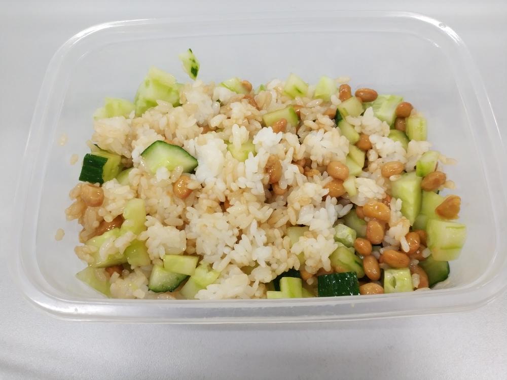 #办公室学生一人食#纳豆黄瓜拌饭