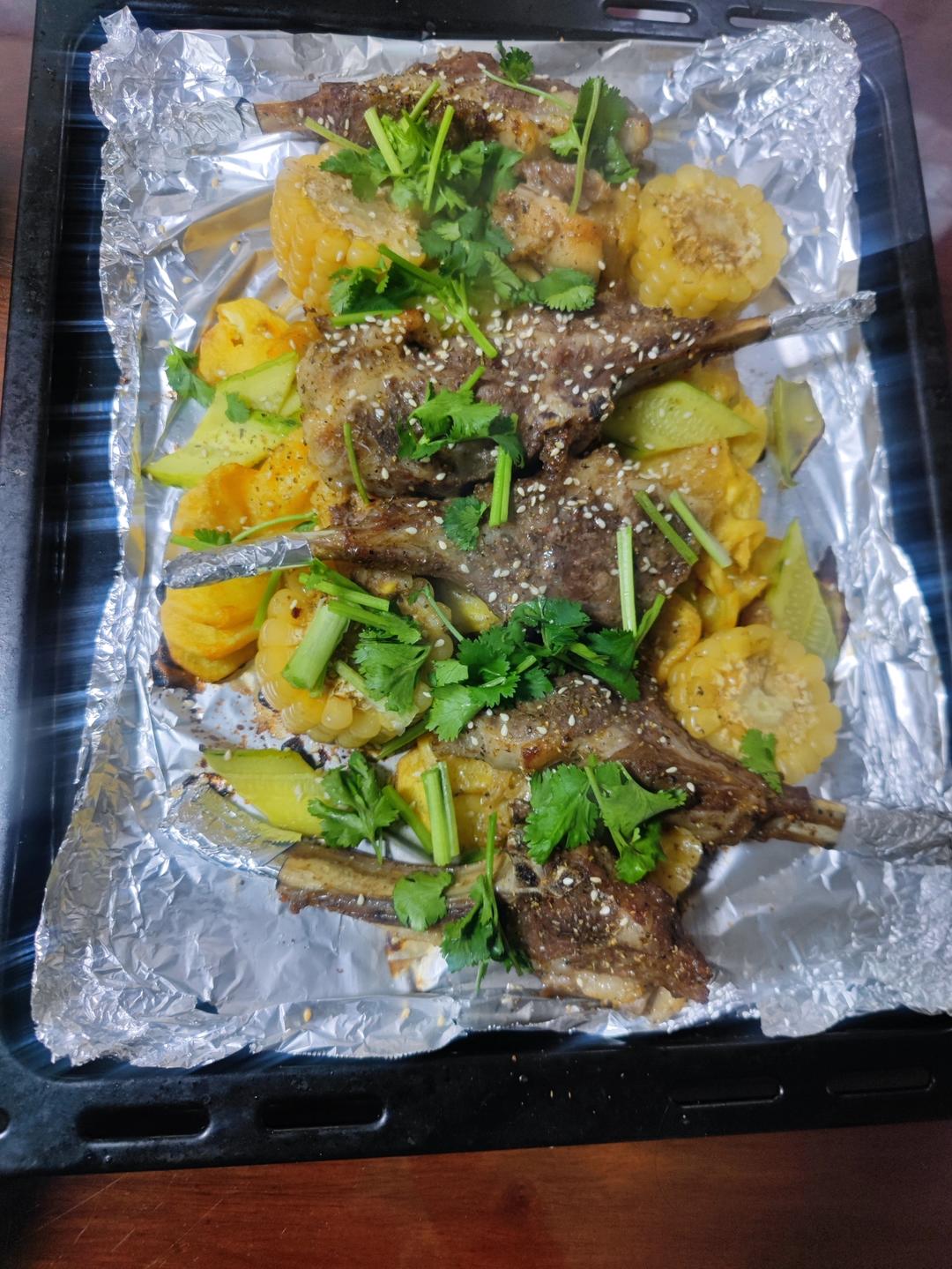 超好吃的烤羊排烤箱版