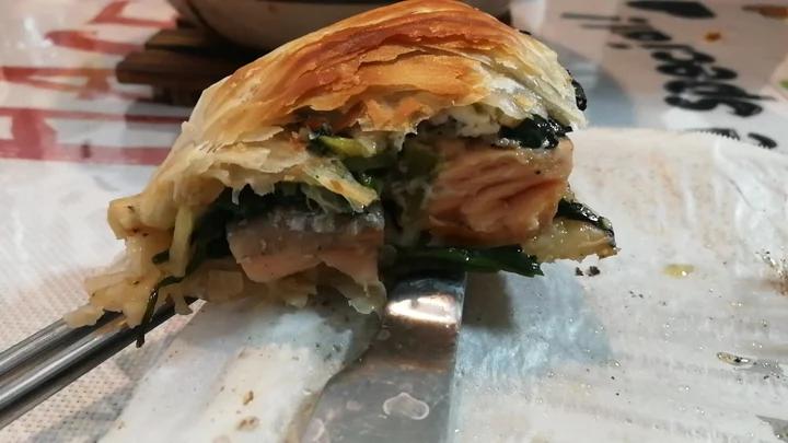 菠菜三文鱼卷(咸派)