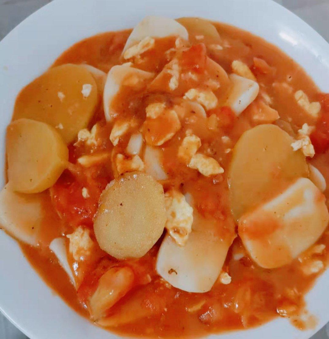 茄汁土豆年糕片