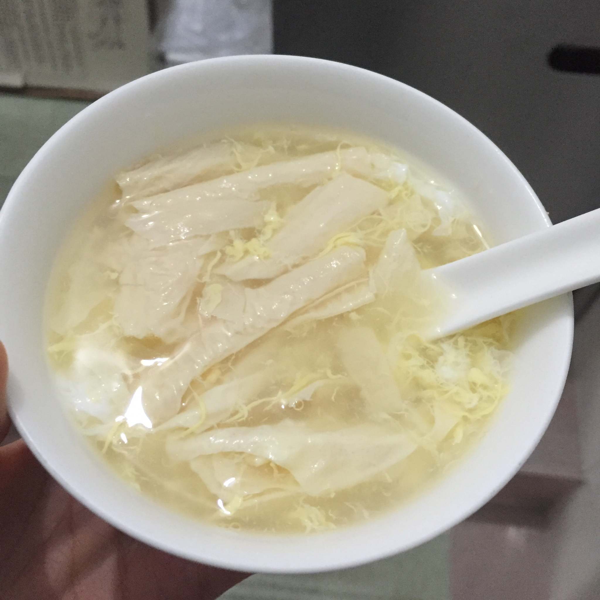 po000做的腐竹鸡蛋糖水