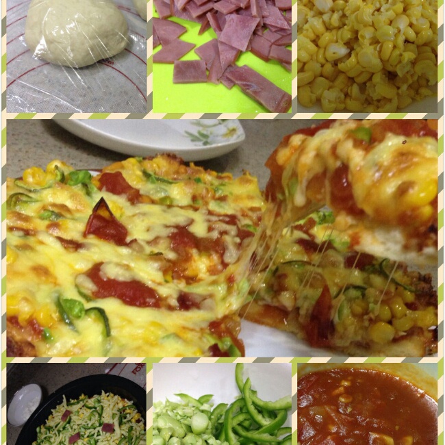 夏威夷pizza（附饼底冷冻法）