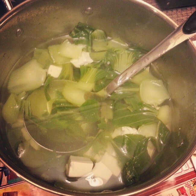 青菜豆腐汤