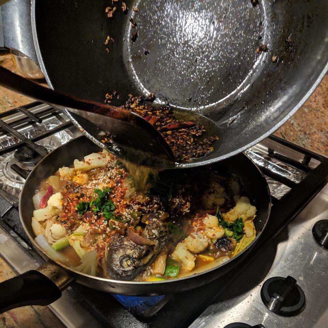 平底锅烤鱼（麻辣）