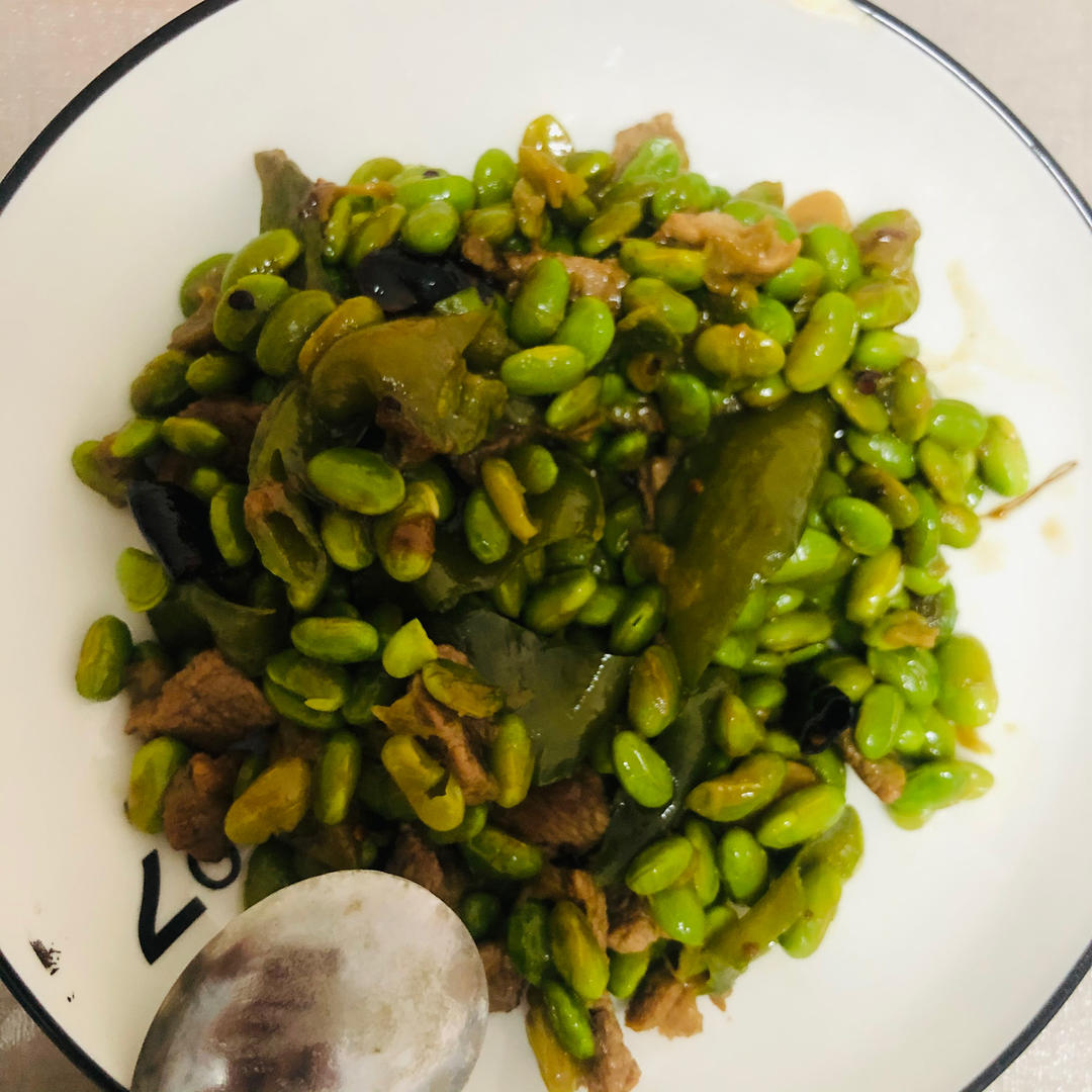 超级下饭菜：毛豆炒肉