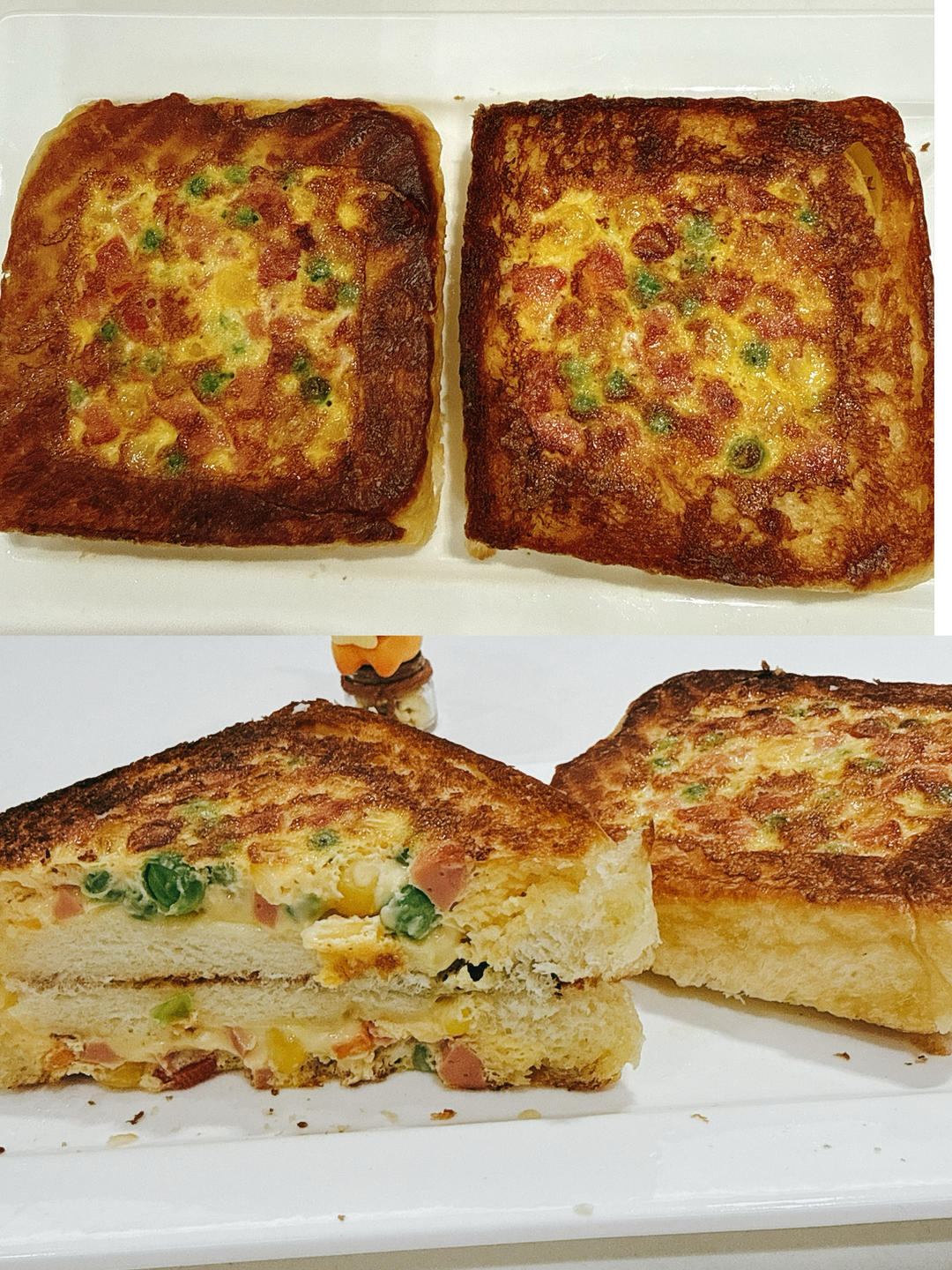 芝士鸡蛋三明治🥪（土司的花样吃法）