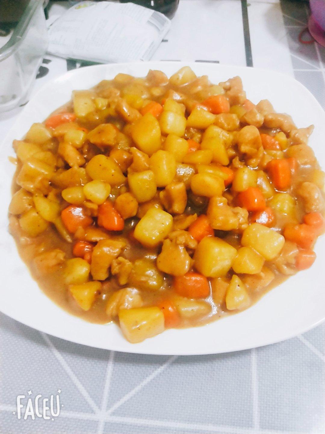 咖喱土豆鸡块