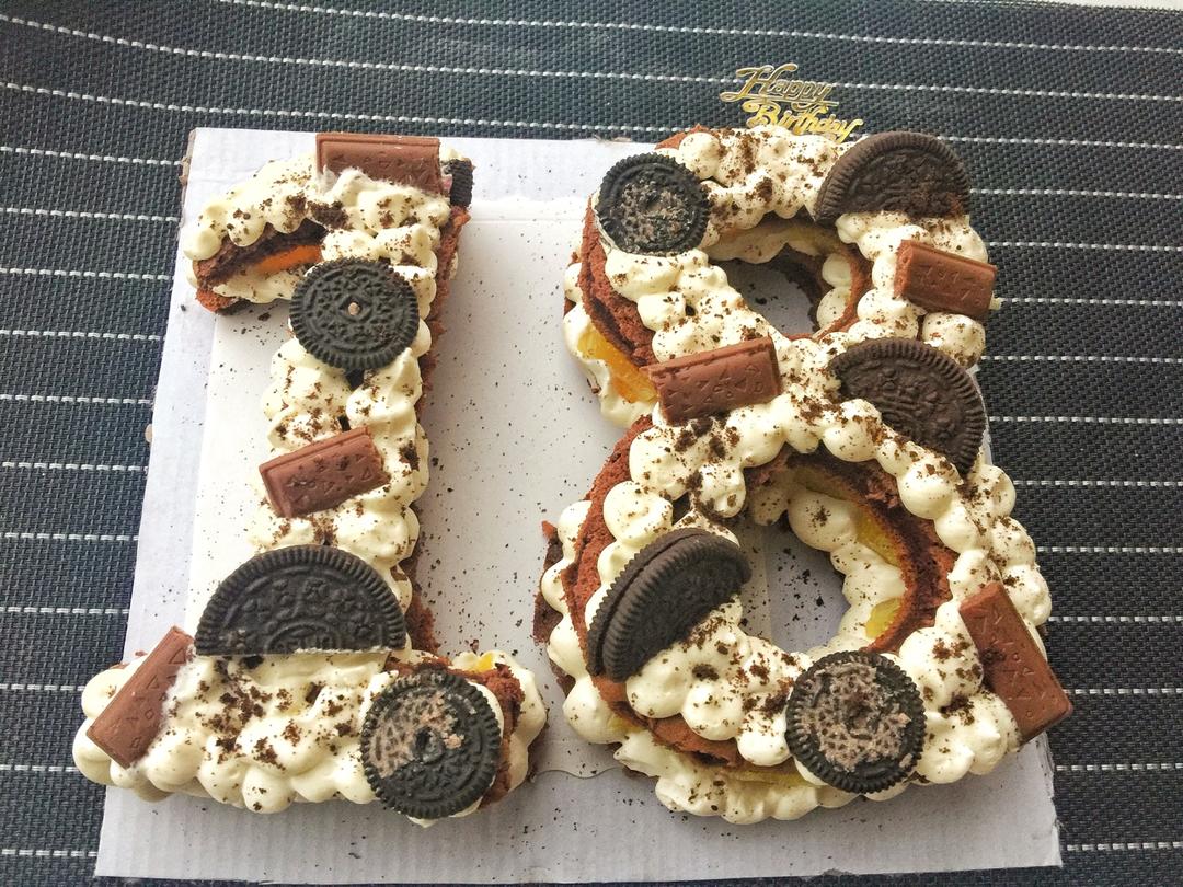 数字蛋糕 #午餐2019年2月14日#家里的小情人情人节生日快乐[蛋糕]