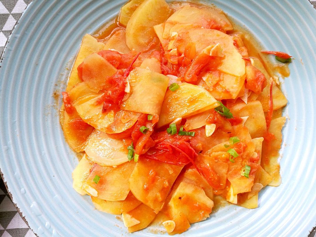 翘乐滋做的番茄土豆片