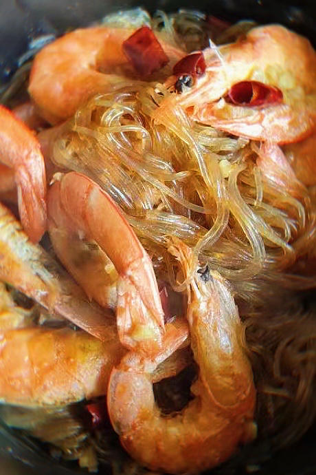 蒜蓉粉丝虾煲