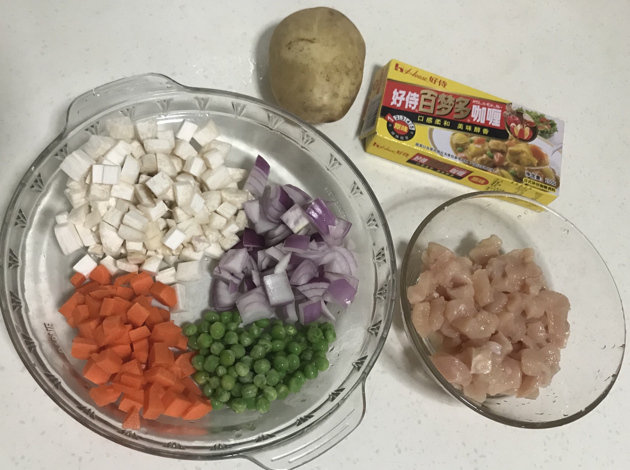详细步骤介绍：咖喱牛肉蘑菇饭（咖喱鸡肉杏鲍菇饭）的做法 步骤2