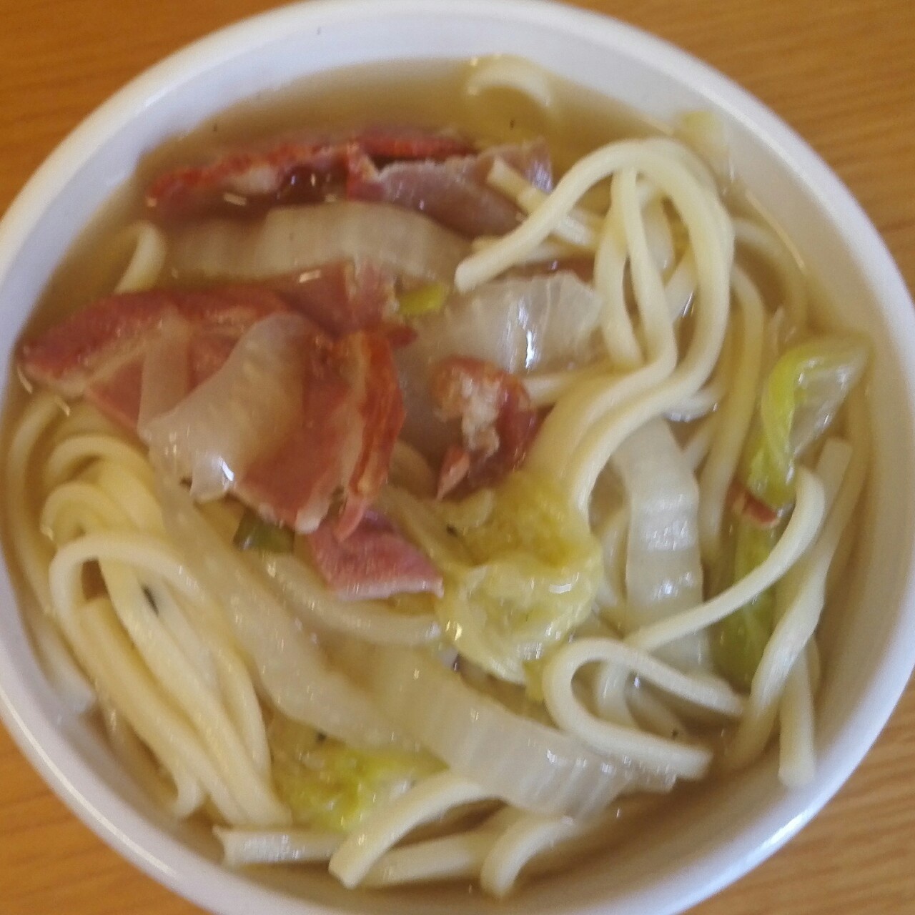 火腿白菜炝锅面