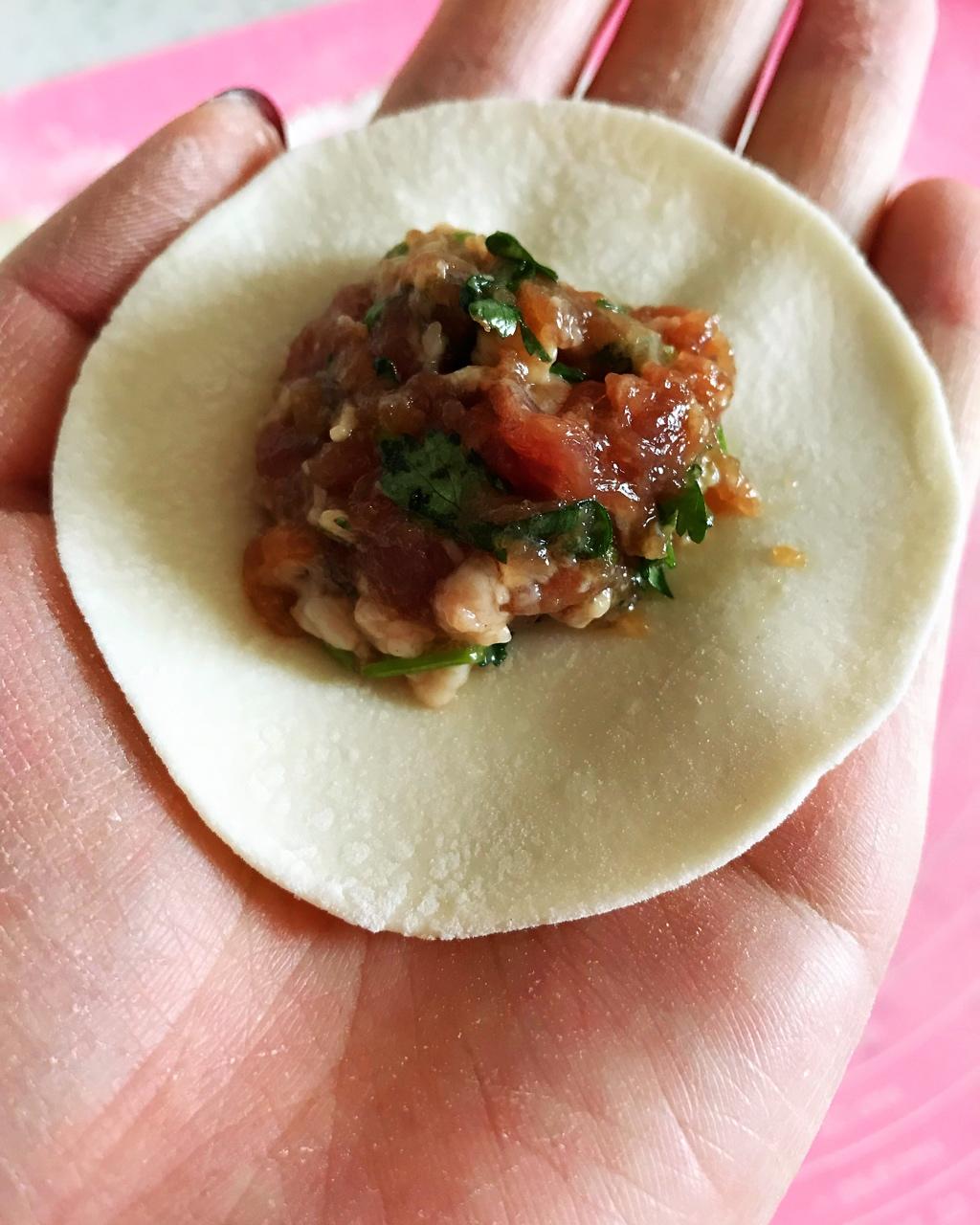 香菜猪肉饺子