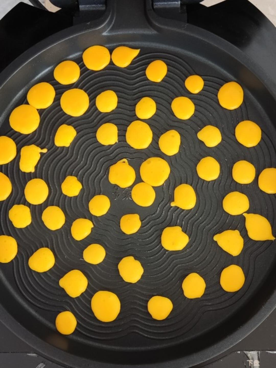 蛋黄溶豆 电饼铛版