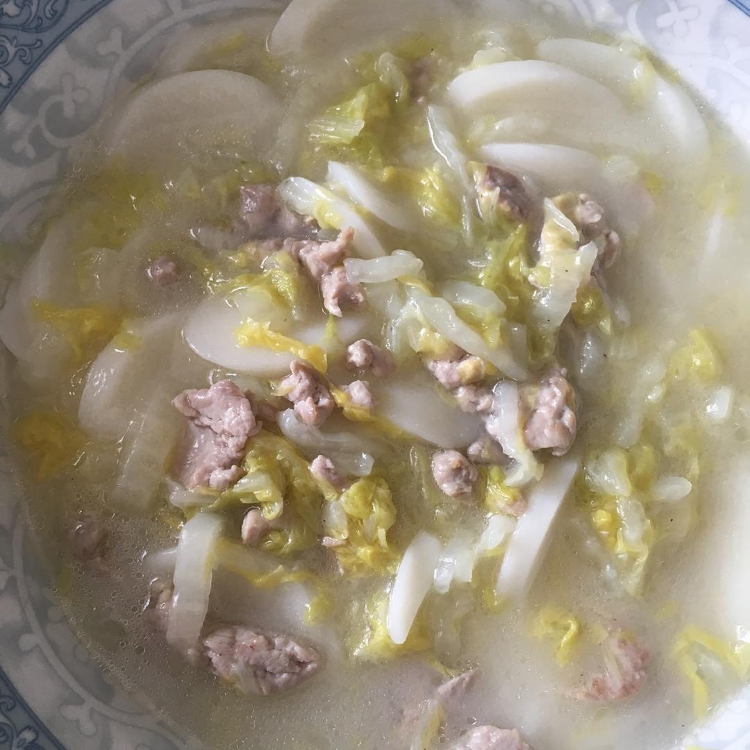 白菜肉丝年糕