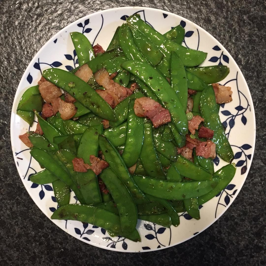 培根炒荷兰豆