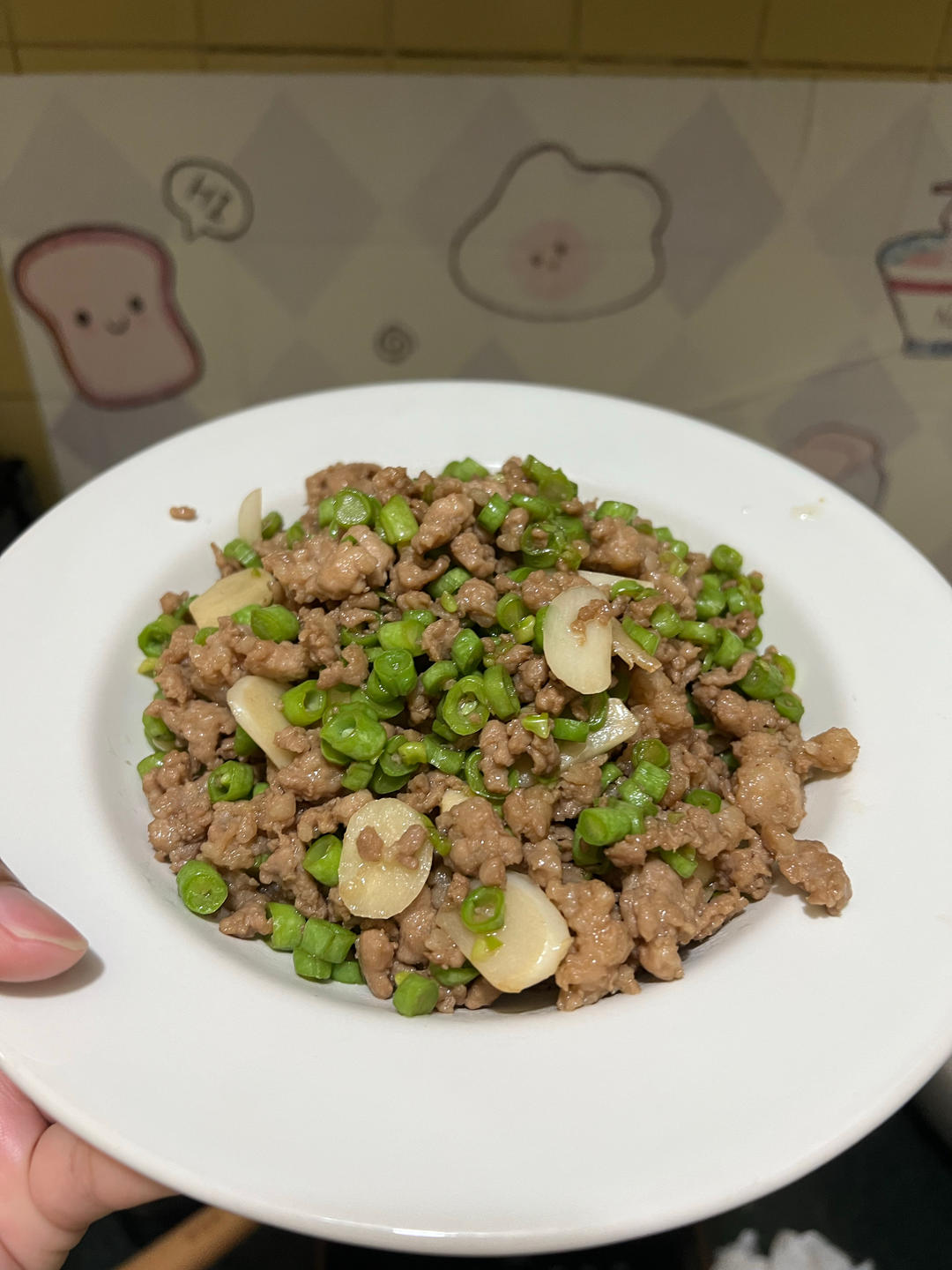 肉沫豆角下饭菜
